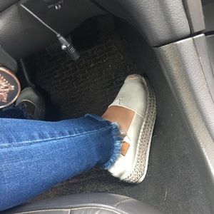 Platform White Espadrille Shoes